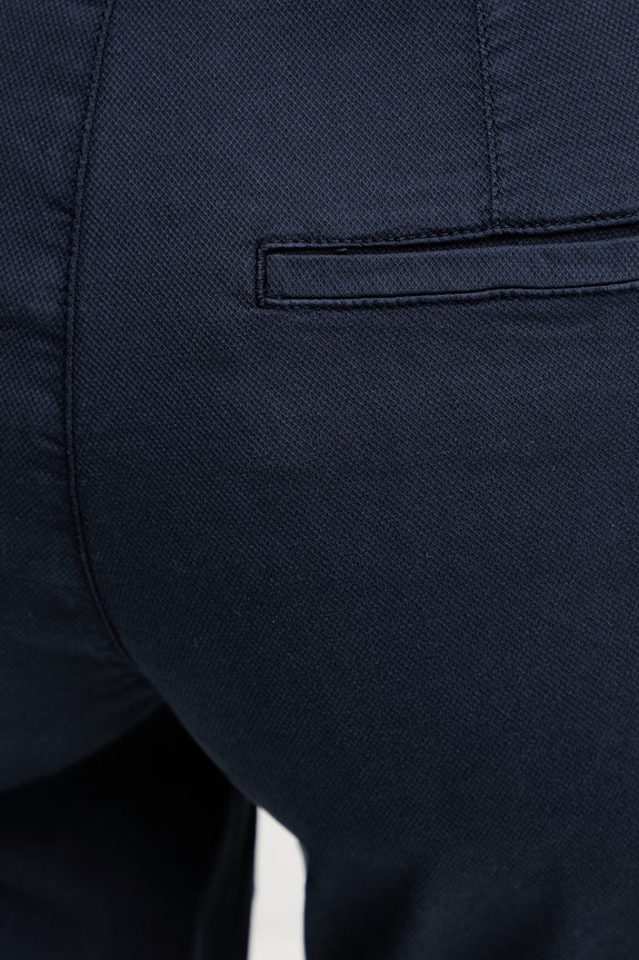 United Colors of Benetton Παντελόνι γυναικεία από βαμβάκι με ελαστάν σκούρο μπλε 4CDRDF0AV