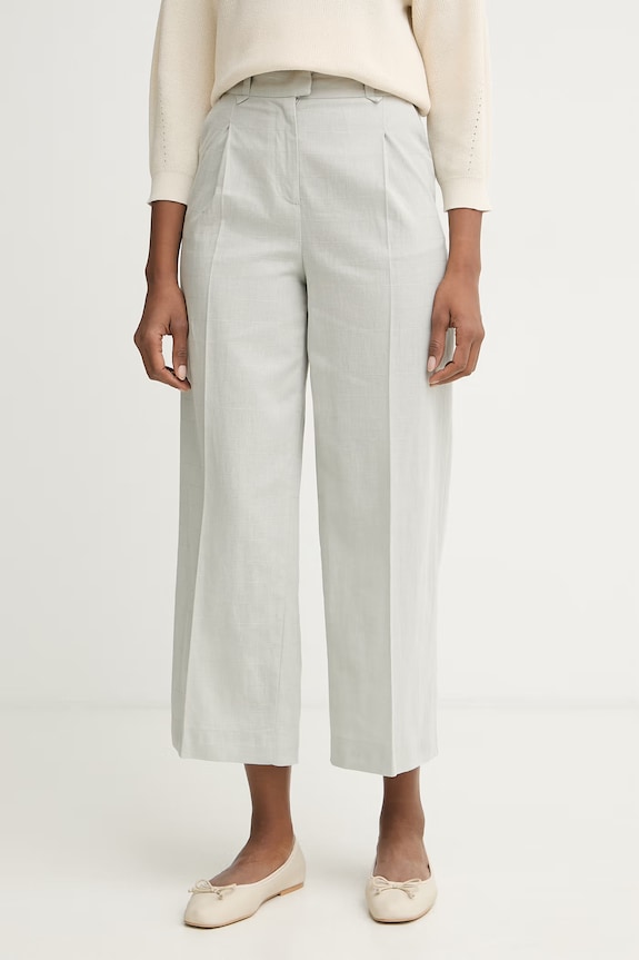 United Colors of Benetton pantaloni pentru femei, cu in verde 4V6GDF0BG