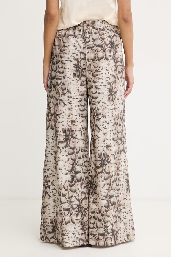 Îmbrăcăminte Pinko pantaloni wide leg pentru femei, din bumbac 106963.A3B1 bej