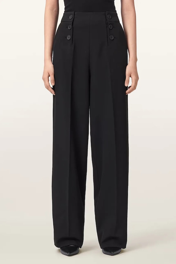 AllSaints pantaloni de costum de damă RAINA negru W015QE