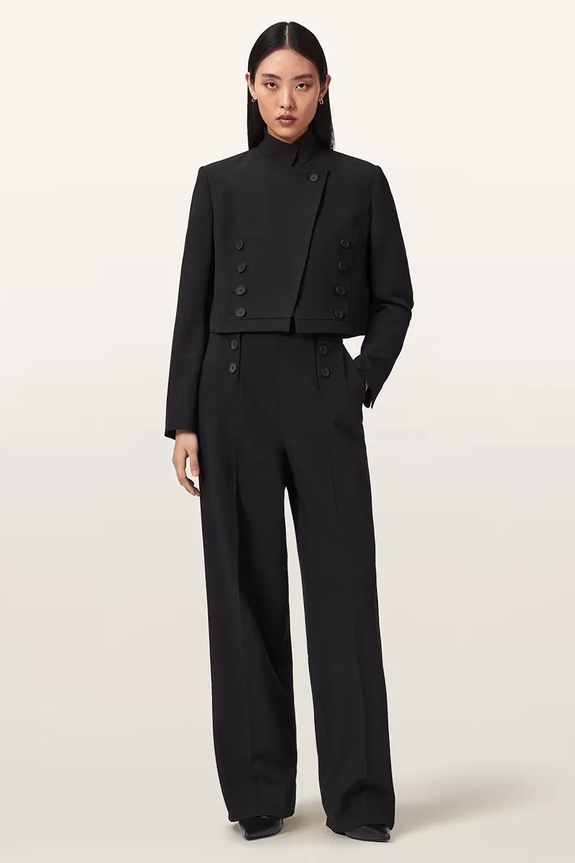 Îmbrăcăminte AllSaints pantaloni de costum de damă RAINA W015QE negru