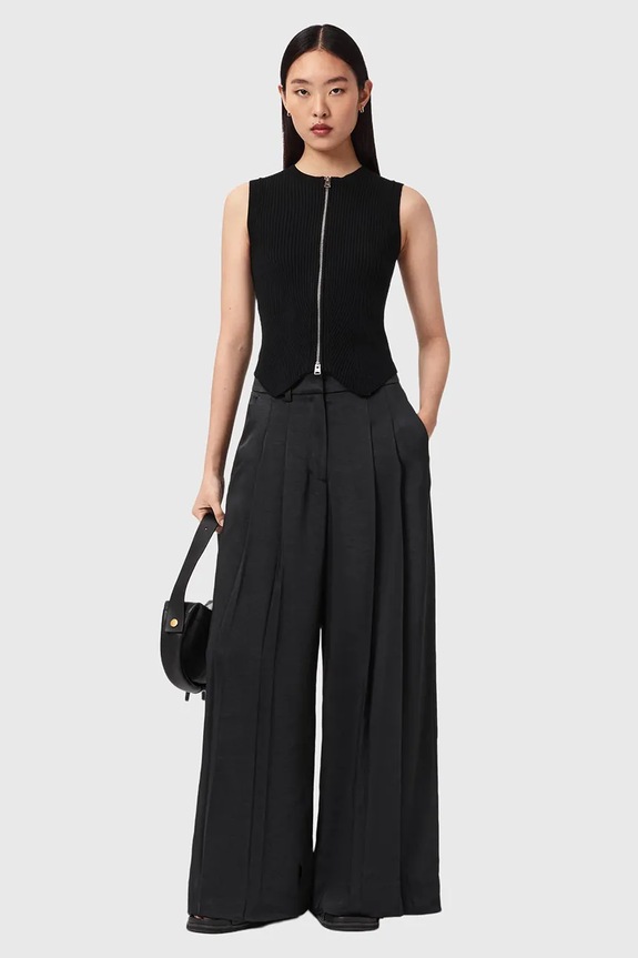 Одежда Брюки AllSaints POPPY W008TE чёрный