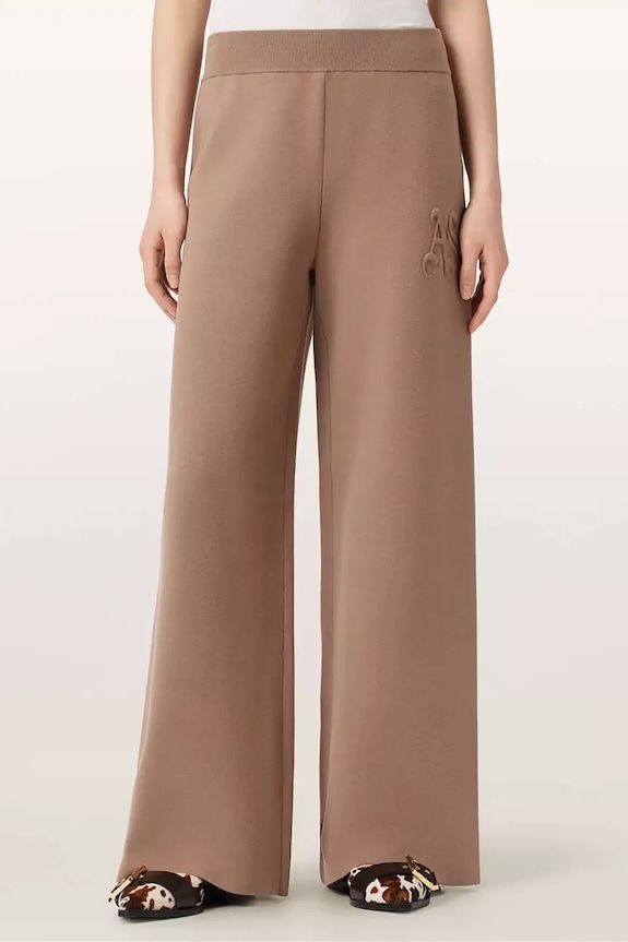 Παντελόνι AllSaints SONNY με ελαστάν καφέ W029TE