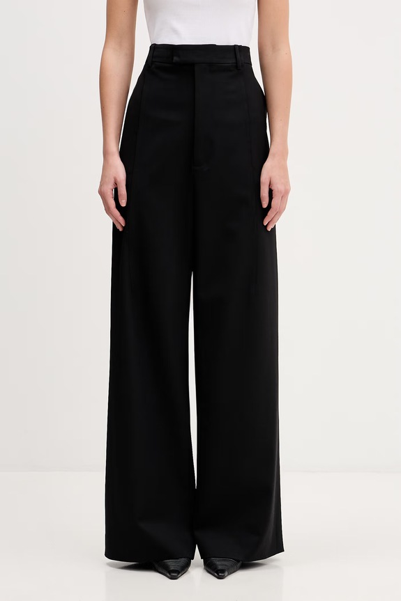 VETEMENTS trousers with wool blend wool-blend black ME76TP020B