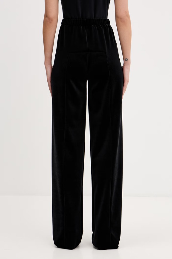 Odzież VETEMENTS spodnie welurowe WE76PA420B czarny