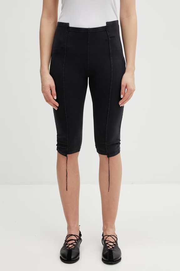 VETEMENTS szorty Capri dzianina czarny WE76SP519B