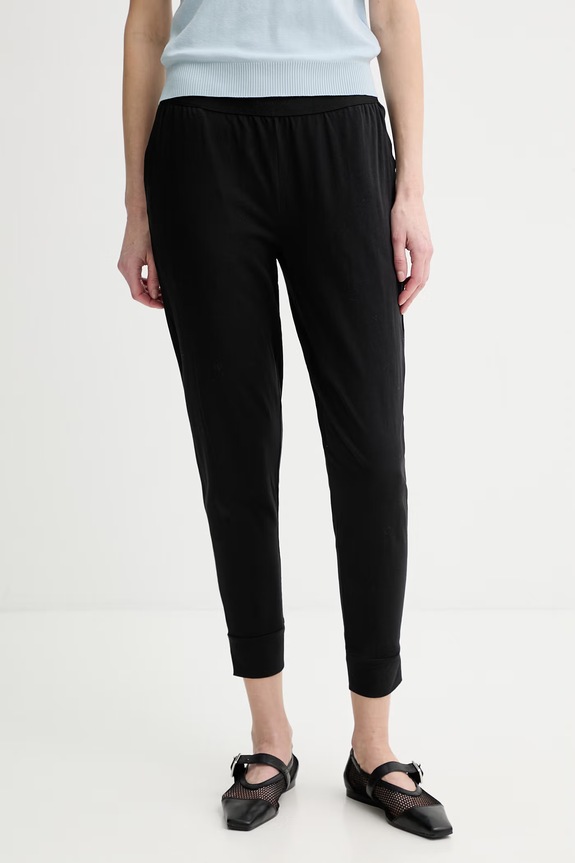 Marc O'Polo pantaloni lounge din bumbac bumbac negru 10221563