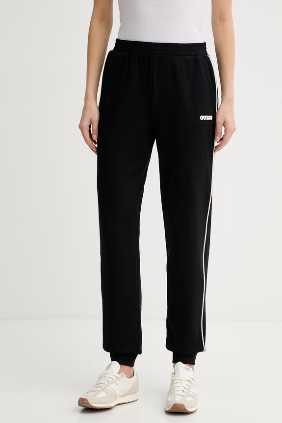 Guess spodnie dresowe damskie CLARA czarny V6GB15.K3506