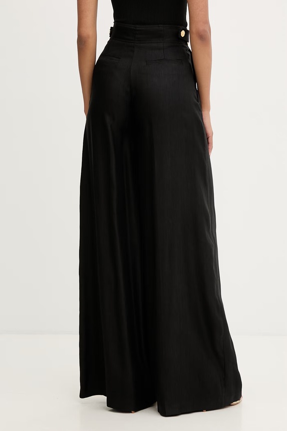 Îmbrăcăminte Elisabetta Franchi pantaloni pentru femei, cu in PA12762E2 negru