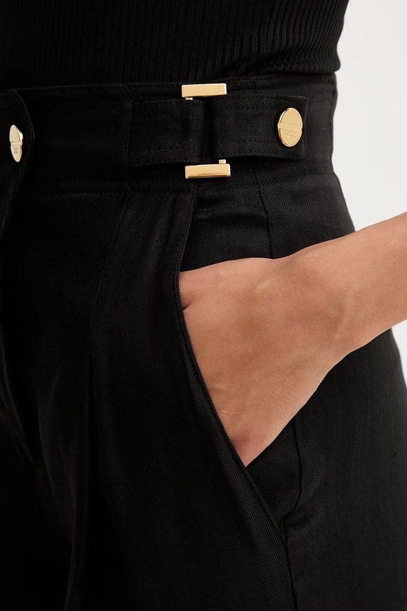 Elisabetta Franchi pantaloni pentru femei, cu in negru PA12762E2