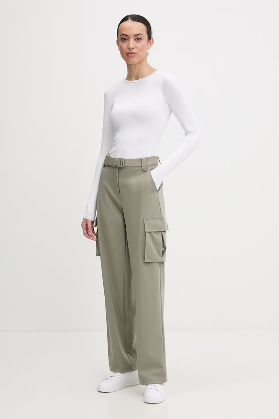 Guess Boyfriend kalhoty dámské X NORTH SAILS W6GB01.W1416 zelená SS26