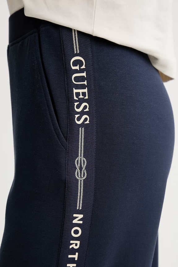 Guess teplákové nohavice dámske X NORTH SAILS tmavomodrá W6GB29.K3282