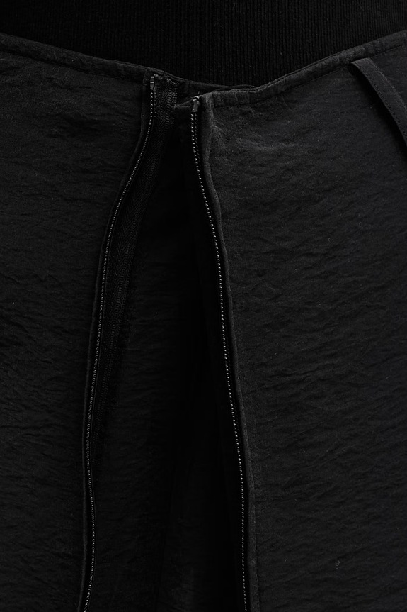 Y-3 W UT WIDE PANTS trousers with linen mix Women's KG3562 black