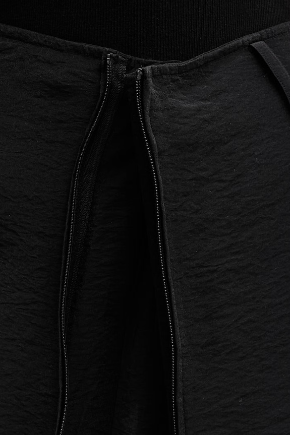 Y-3 W UT WIDE PANTS trousers with linen mix Women's KG3562 black