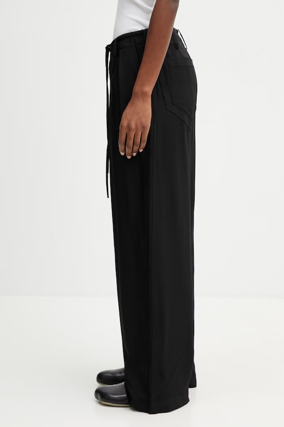 Y-3 W UT WL PNT trousers viscose Women's KH3206 black SS26