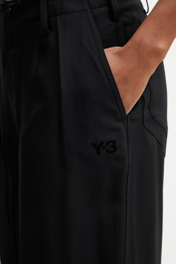 Y-3 W UT WL PNT trousers viscose Women's black KH3206