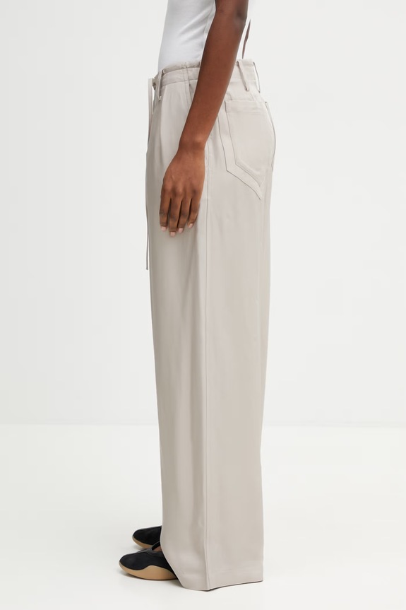 Y-3 W UT WL PNT Women's viscose trousers KQ7299 beige SS26