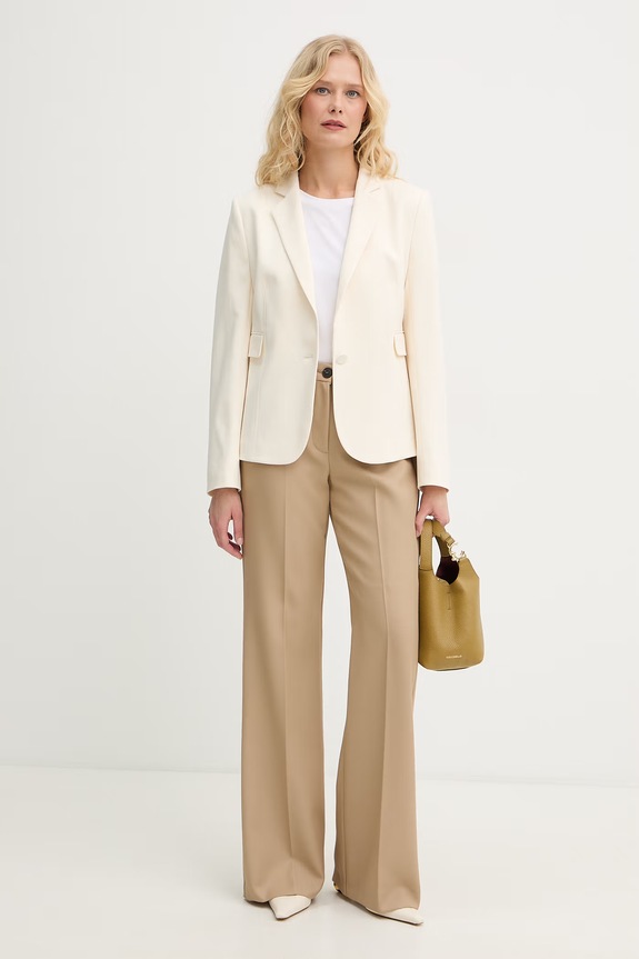 Max&Co. Pantaloni da donna con lana MCOESTROSO 2616131032200 beige SS26