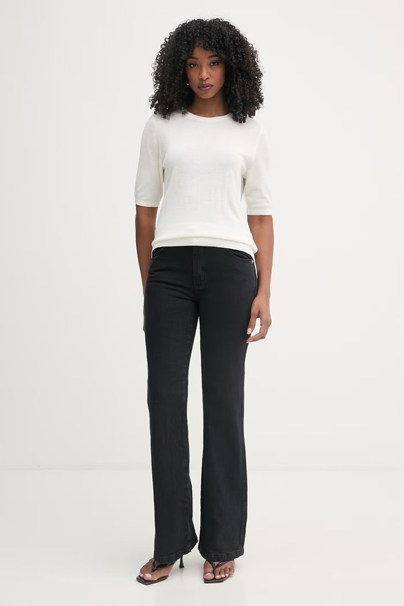 Max&Co. blugi bootcut pentru femei MCOESTREMO 2616181011200 negru SS26