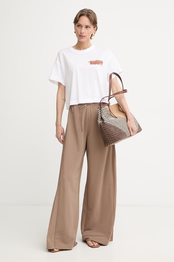 Max&Co. teplákové nohavice dámske MCOGRANA 2616781014200 hnedá SS26