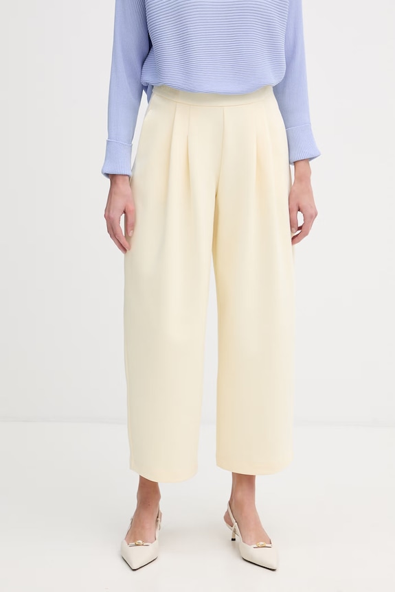 Max&Co. spodnie straight damskie MCOACANTO żółty 2616781023200