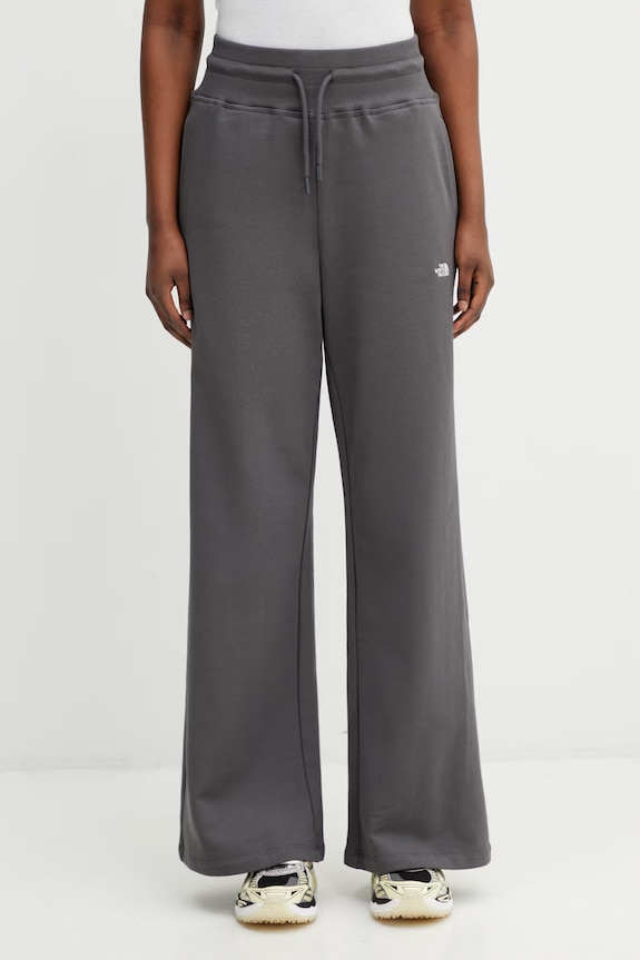 The North Face Essential Terry Simple Dome спортен панталон от памук дамски сив NF0A8GQZRHI1