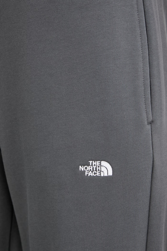 The North Face παντελόνι επίσημα γυναικεία βαμβακερά Essential Terry Simple Dome γκρί NF0A8GQZRHI1
