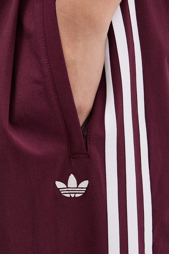 adidas Originals παντελόνι επίσημο γυναικείο με βαμβάκι KY5187 μπορντό