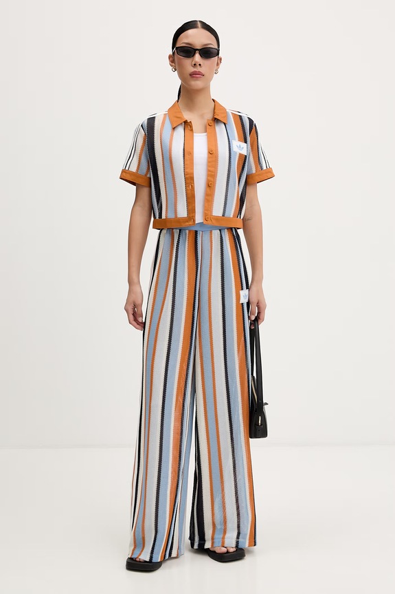 adidas Originals spodnie dresowe ażurowe damskie KY2036 zielony SS26