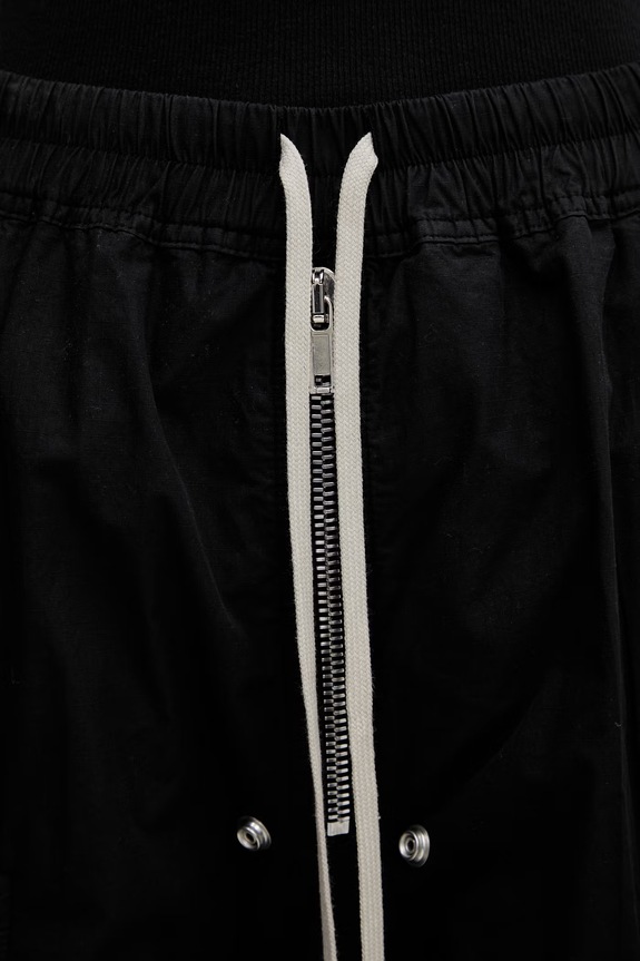Rick Owens DRKSHDW Double Cargo Jumbo штани бавовняні жіночі чорний DS01F4324.CR