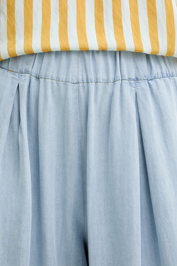 Sessun παντελόνι γυναικείο από lyocell μπλε 26207017