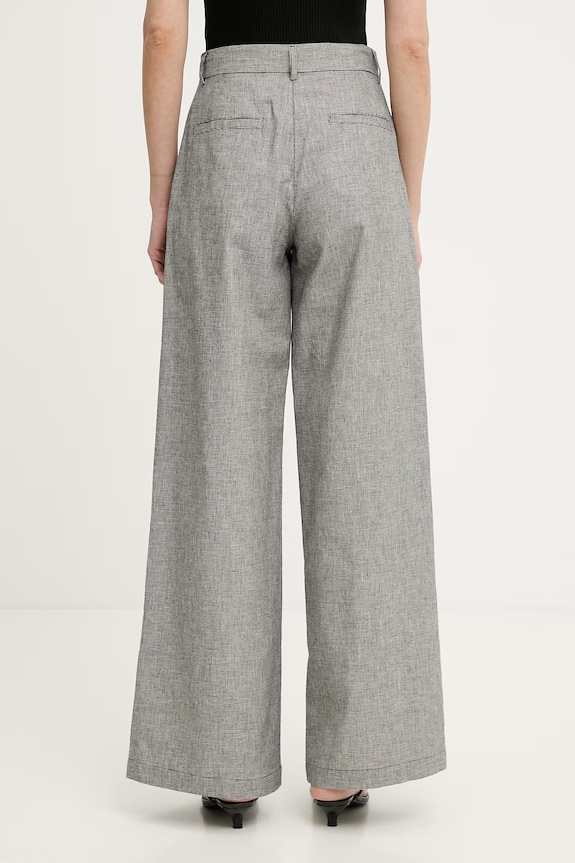 Îmbrăcăminte Sessun pantaloni de costum pentru femei, din in 26207030 negru
