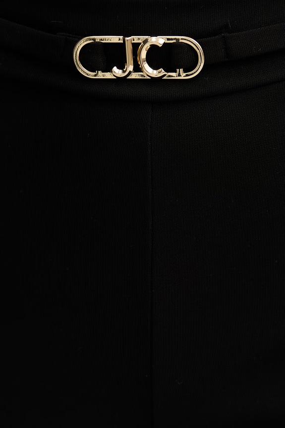 Just Cavalli pantaloni evazați pentru femei negru 80PAC101.J0253