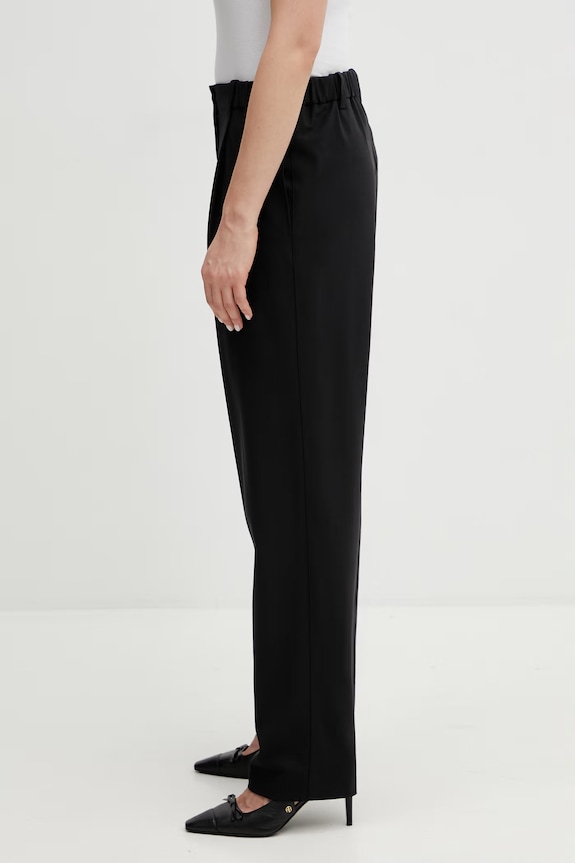 Kenzo spodnie z dodatkiem wełny Jog Pants FF52UP0779RU czarny SS26