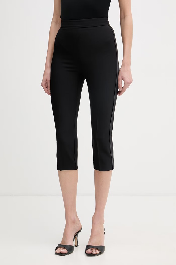 Elisabetta Franchi spodnie capri damskie czarny PA19063E2