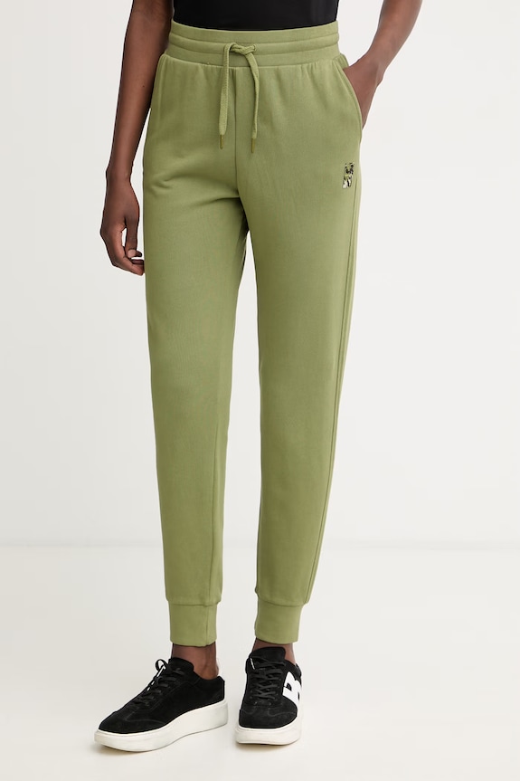Armani Exchange teplákové nohavice dámske bavlnené zelená XW001733.AF18990