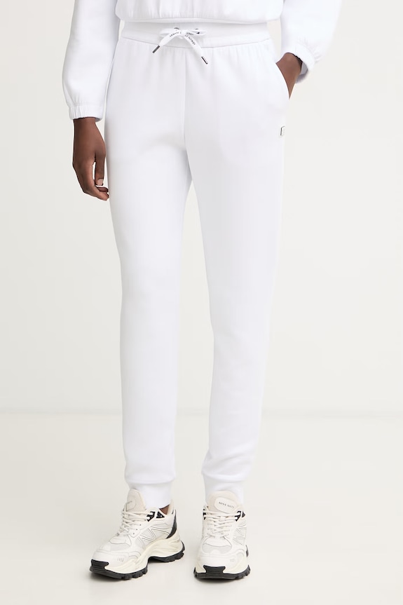Armani Exchange teplákové nohavice dámske s bavlnou biela XW001745.AF10818