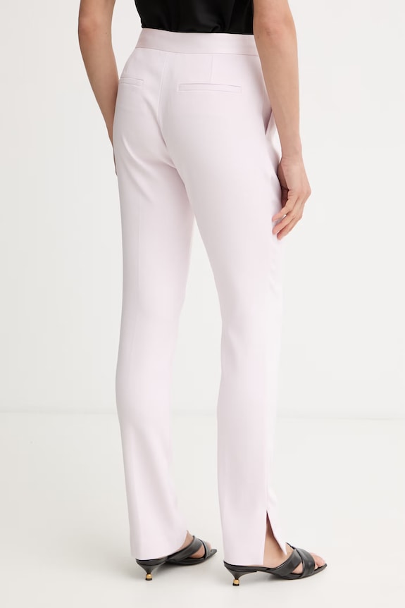 Ρούχα BOSS παντελόνι slim fit γυναικείο με βισκόζη Tapria2 50558303 ροζ