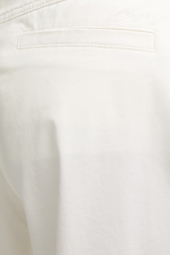 BOSS Orange παντελόνι wide leg γυναικείο από βαμβάκι με ελαστάν C Tanjura5-D λευκό 50558693