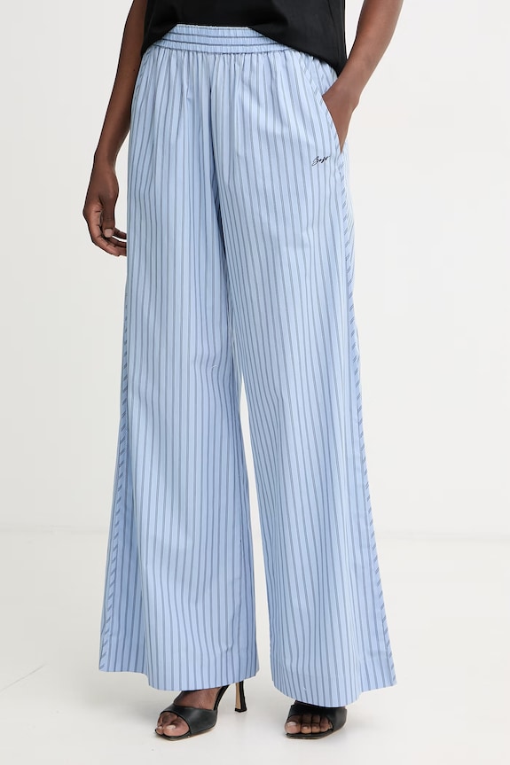 BOSS Orange pantaloni pentru femei, din bumbac C Tiplyn albastru 50559237