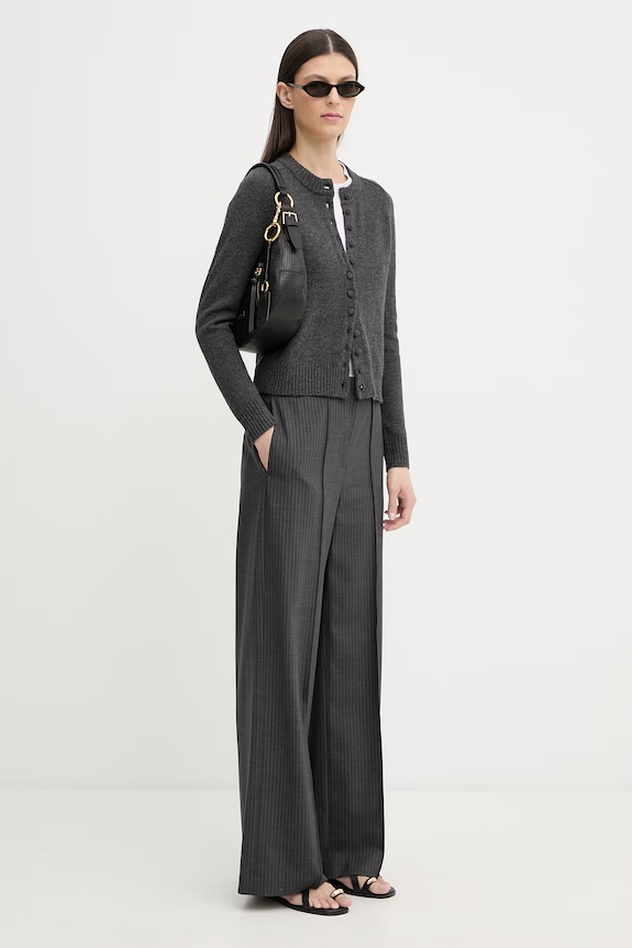 rag & bone pantaloni de costum pentru femei, din lână Irina RA1R25H7MTA gri SS26