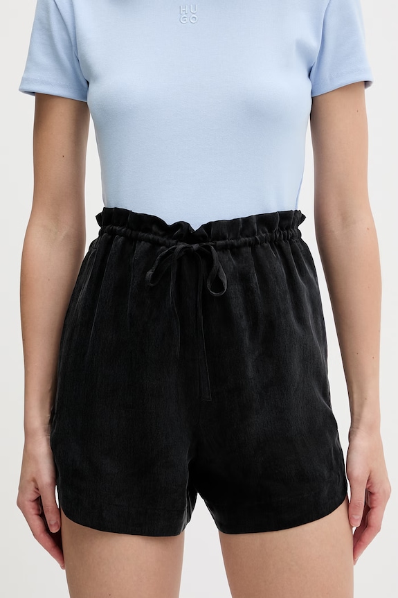 HUGO pantaloni scurți pentru femei Hermione-1 negru 50559554
