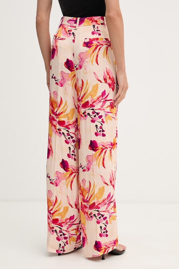 Oblačila Lola Casademunt hlače ženske viskozne MS2614027 bež