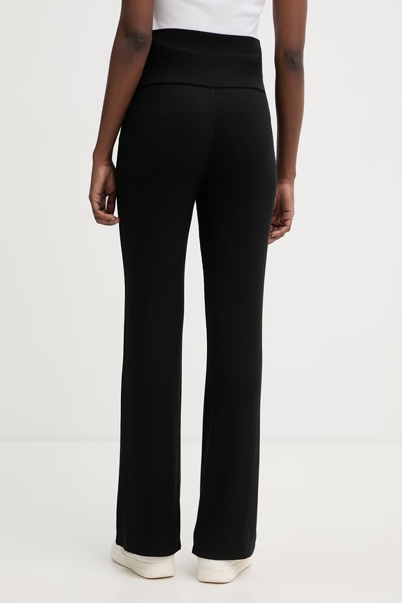 Odzież Karl Lagerfeld spodnie damskie z wiskozą B2W44009 czarny