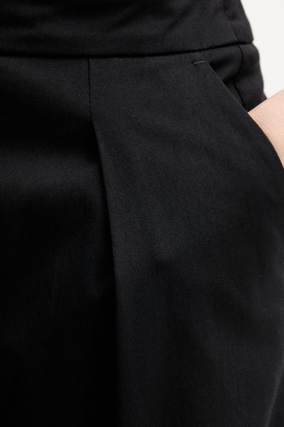 Karl Lagerfeld spodnie damskie bawełniane czarny B2W10134