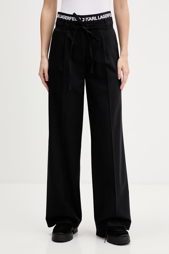 Karl Lagerfeld Jeans spodnie damskie czarny B2W10059