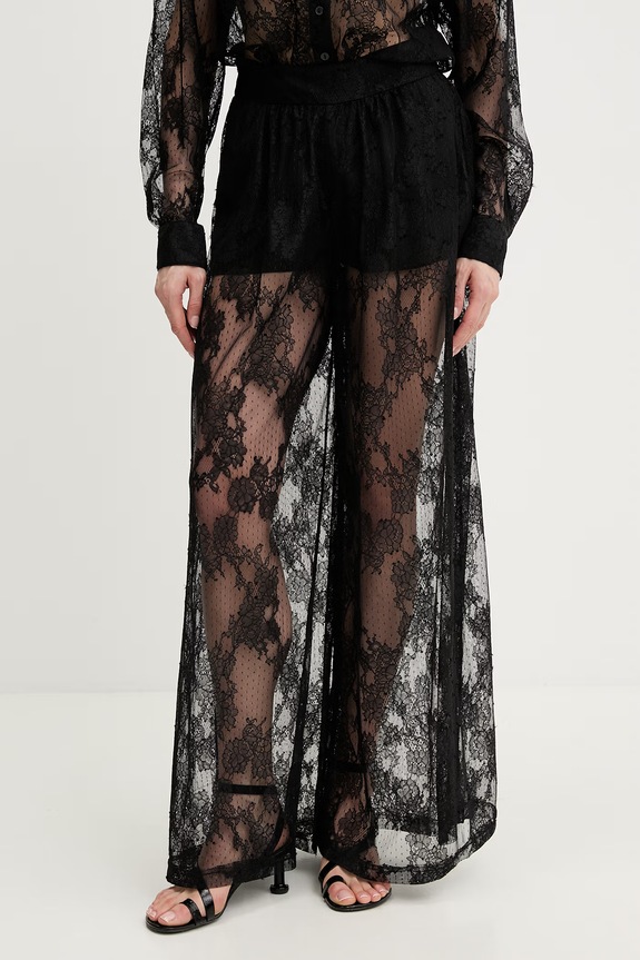 Bardot pantaloni panza negru 60359PB
