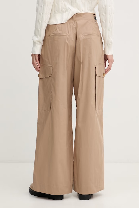 Îmbrăcăminte Blauer pantaloni cargo pentru femei, din bumbac CARYLL BLDP04500 bej