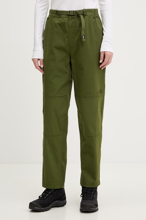 The North Face spodnie trekkingowe damskie z bawełną BETA UTILITY BELTED zielony NF0A8B61BRI1