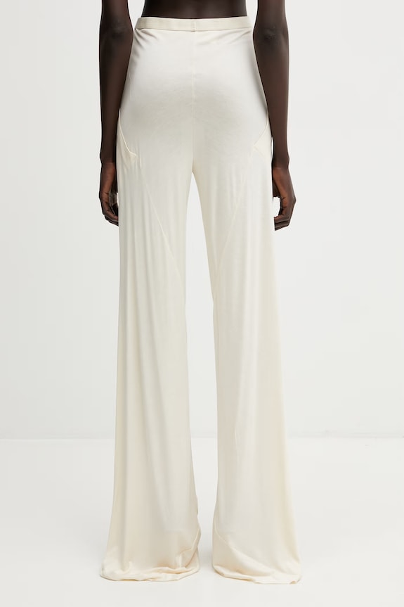 Oblačila Rick Owens Lilies hlače ženske viskozne Bias LI01F7332.RV bež